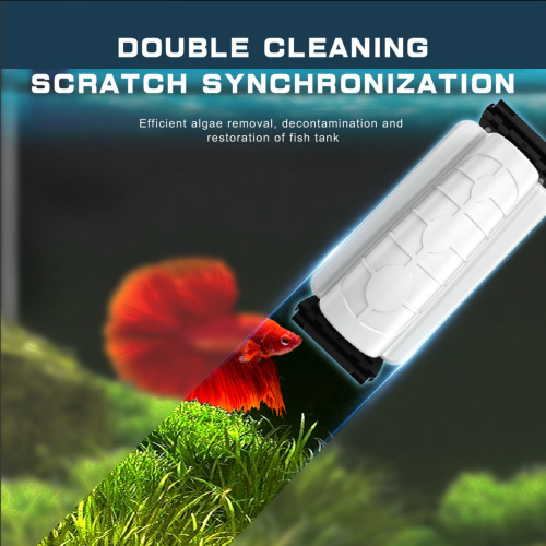 Zhiyang fish tank brush suspended two-way magnetic brush round brush aquarium seastar starfish magnetic brush white new style