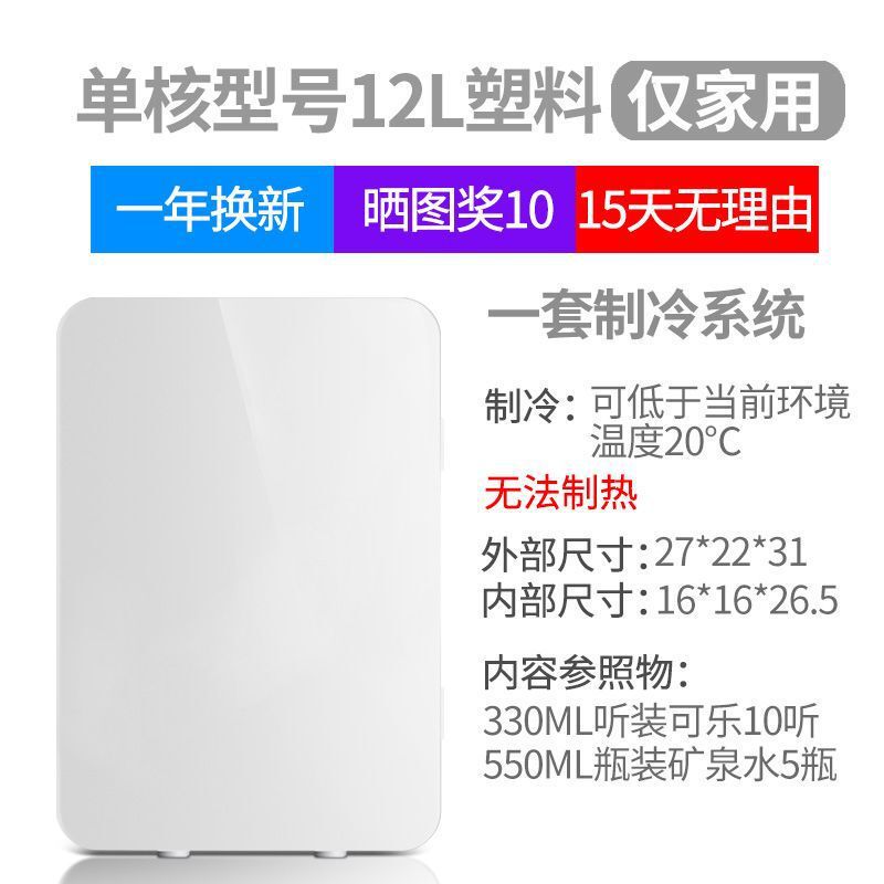 迷你小冰箱家用寝室学生宿舍车家两用小型化妆品冷藏制冷车载冰箱|undefined