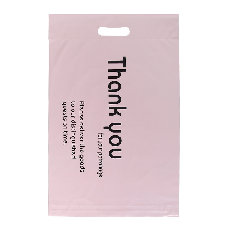 Bolsas de mensajería de colores, bolsas de regalo para pequeñas cantidades, bolsas de SF Express con logo impreso, impresión personalizada portátil rosa