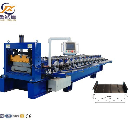 贝母板矩形扇形一体机高立边铝镁锰板设备俄罗斯全自动角驰压瓦机