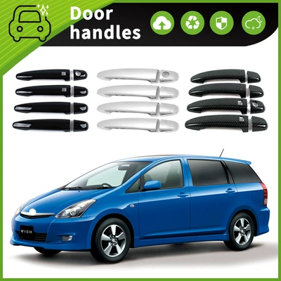 Suitable for 03-09 Toyota Little Overlord Wish XE10 Door Outer Door Bowl Handles Decorative Frame Protective Paste