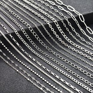 304 stainless steel square line cross o lip titanium steel chain diy necklace bracelet glasses hanging chain Accessories 