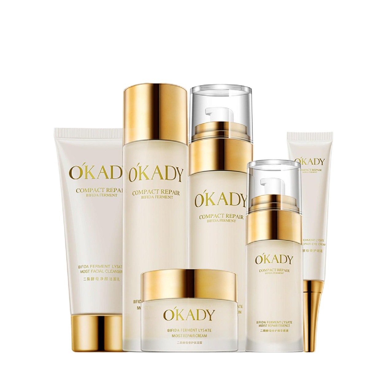 Opel two-split yeast moisturizing and repairing facial cleanser muscle water moisturizer essence liquid moisturizing milk moisturizing cream