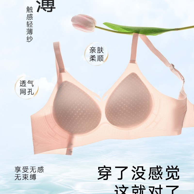 Venta directa de fábrica comercio electrónico transfronterizo Sudeste de Asia Vietnam Tailandia damas sin costuras sujetador de recogida lateral cómodo