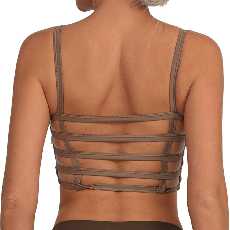 Nueva ropa de yoga desnuda de espalda de belleza transfronteriza