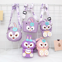 Small Animal Zero Wallet Cute Kids Bag Cartoon Silicone Single Shoulder Crossbody Bag for Girls as a Gift