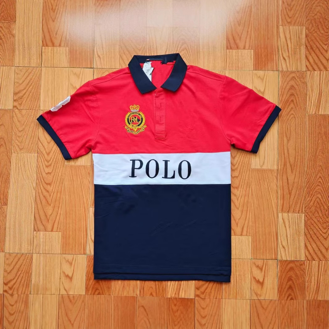 Polo solapa el mismo estilo todo-fósforo nuevo estilo simple hombres y mujeres manga corta verano