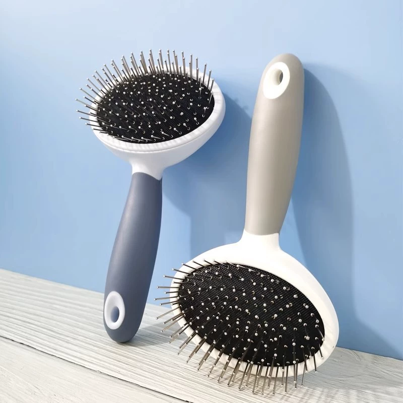 Dele с круглой головкой, мягкая Нижняя игольная щетка для плавающих волос, артефакт, открытый узел, расческа для красоты домашних животных, расческа для собак, расческа для кошек