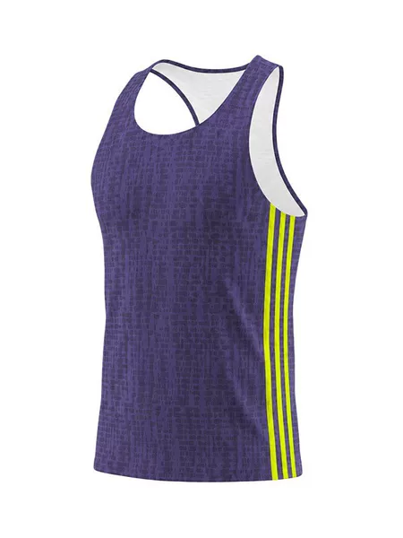 Sweat-wicking breathable sports seamless bonded tank top for marathon, track and field, running, mesh quick-dry sleeveless T-shirt for men and women
