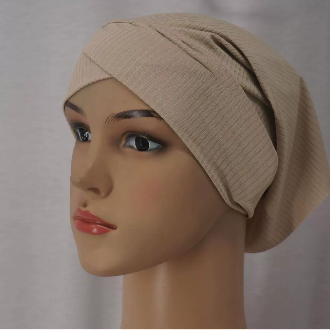 Плоский цялый клок wholesale pit strip sweat cloth forehead cross cap elastic good base cap Muslim ladies Arabic tube cap