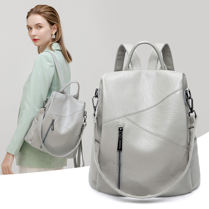 Anti-Theft Backpack for Female College Students, Simple and Versatile Backpack, Cross-Border Wholesale Amazon Large-Capacity Leisure Travel Bag Anti-Theft Backpack for Female College Students, Simple and Versatile Backpack, Cross-Border Wholesale Amazon Large-Capacity Leisure Travel Bag