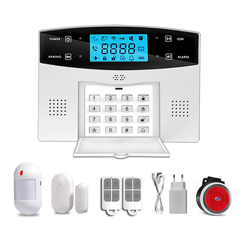 外贸热销涂鸦智能WIFI报警器家用GSM防盗报警器系统APP远程控制