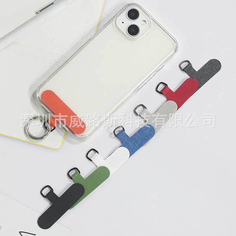 Nuevo teléfono móvil cordón tarjeta cuello colgante tela curada anti-pérdida clip de mensajero de nailon tela Oxford poliéster junta cadena