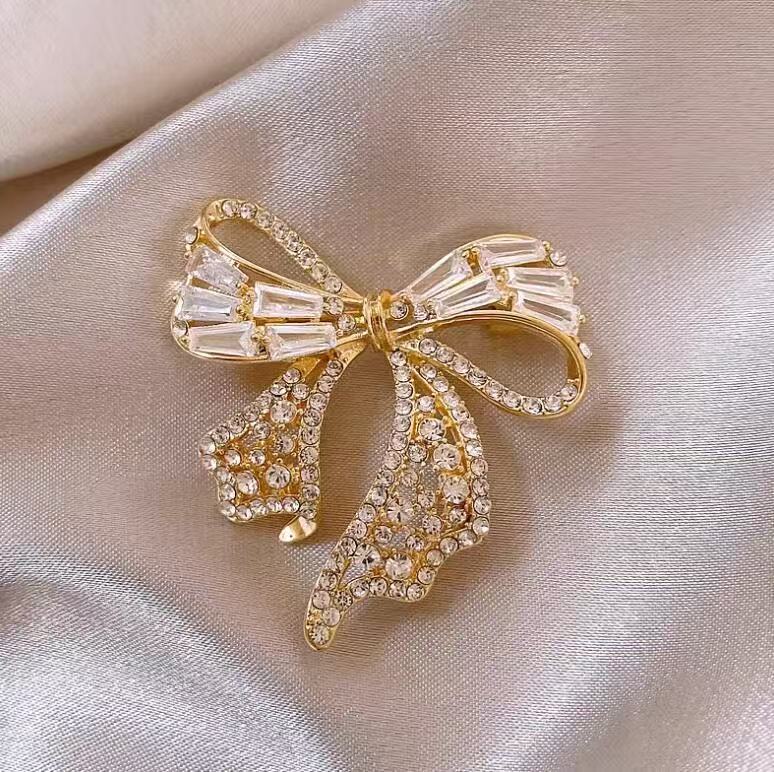 Elegant rosettbrosch för kvinnor mångsidig säkerhetsnål_voghion.com
