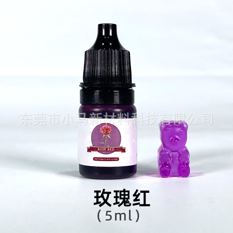 Pigmento Líquido para Resina Epoxi 24 Colores 5ml para Colorear Artesanías y Pegamento UV
