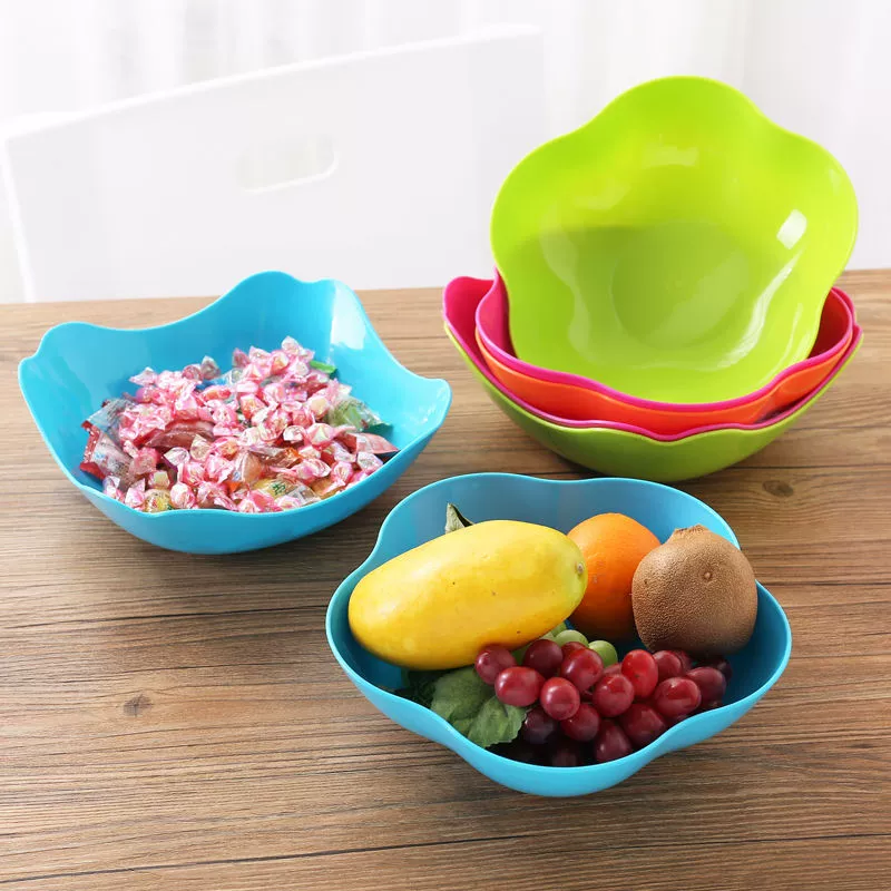 Креативная тарелка для фруктов Пластиковая тарелка для конфет Гостиная в европейском стиле Раковина Для дыни и фруктов Коробка для закусок Корзина для фруктов для дома Тарелка для сухофруктов