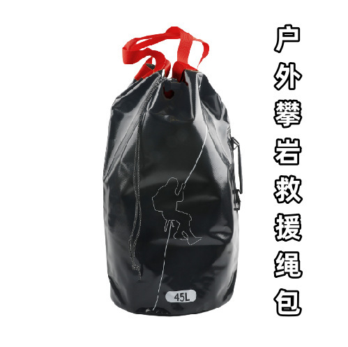Extreme Rock Climbing Rope Bag, Adventure Caving Equipment Storage Backpack, Professional Rescue Climbing Rope, Hiking and Cross-Country