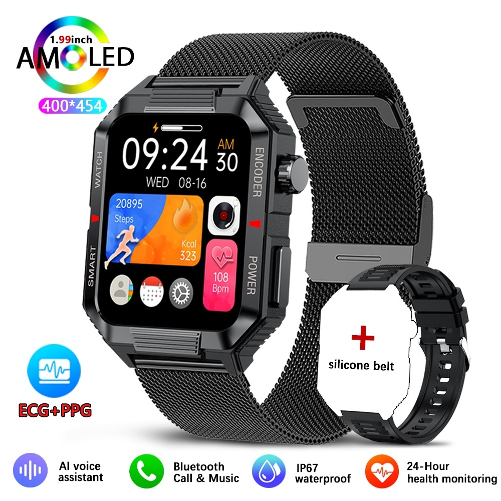 QW88 Smartwatch With Heart Rate Blood Pressure & Oxygen Monitor Bluetooth Calling Photo Taking Pedometer Consumer Electronics_voghion.com