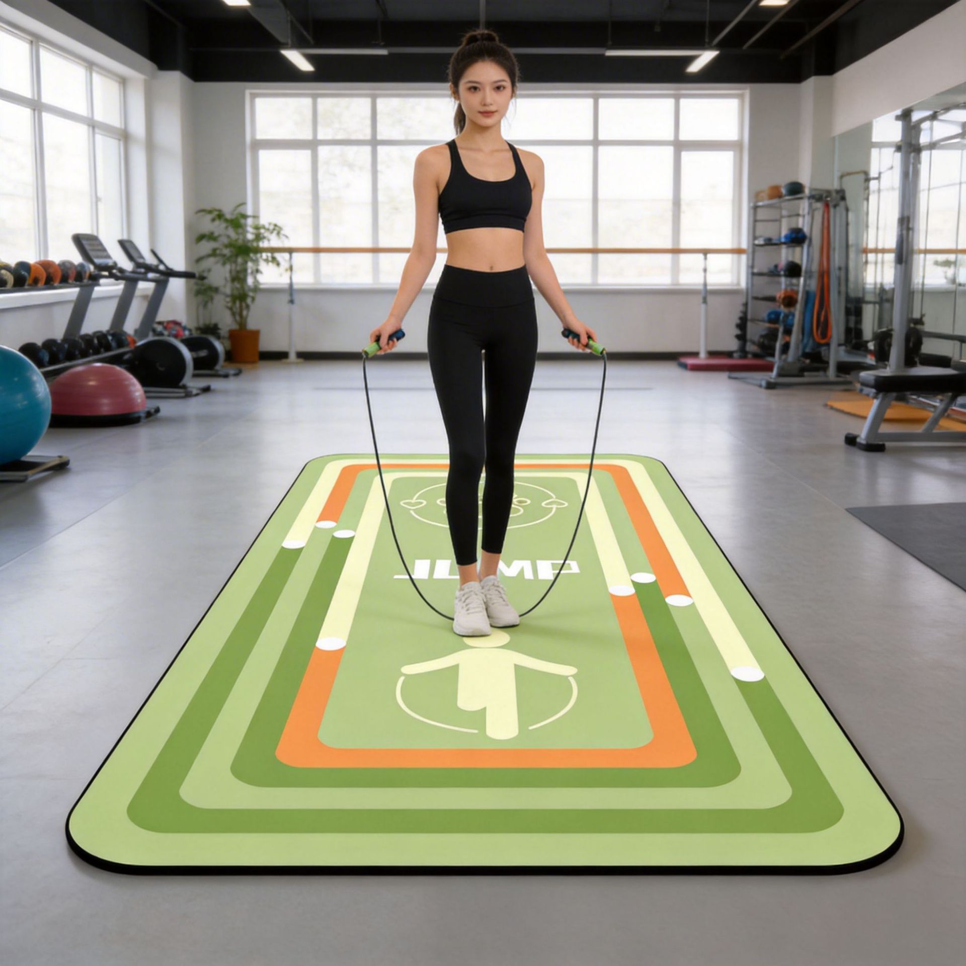 shock-absorbing mute yoga mat