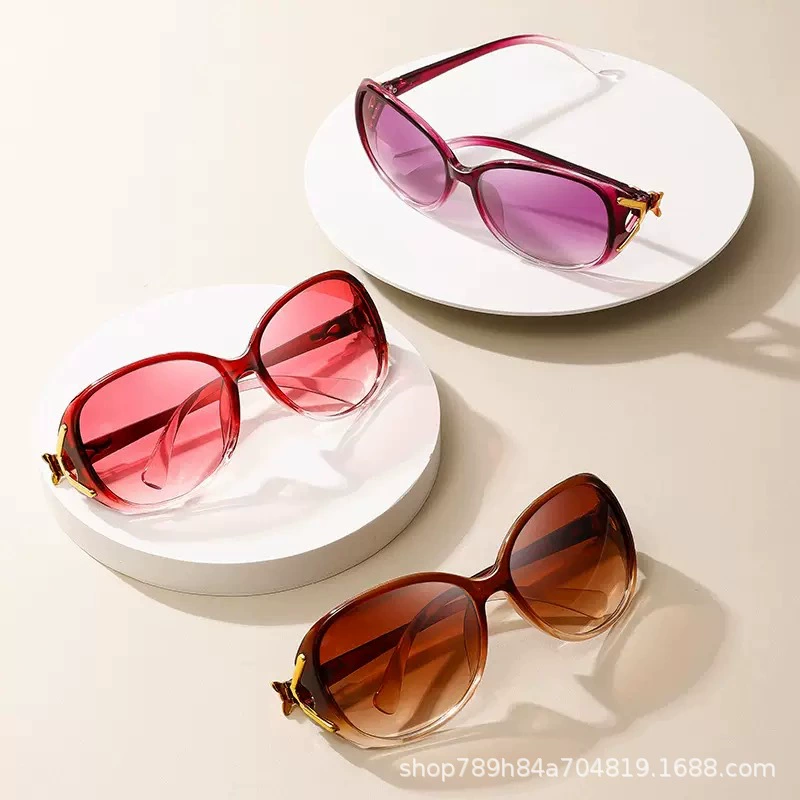 Солнцезащитные очки Camellia 2025: Новые модные женские очки с градиентной линзой, защита от УФ-излучения, оптом