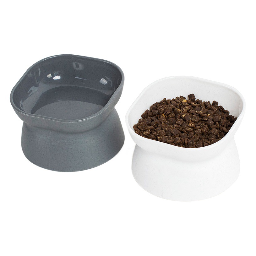 Leyoupai gran apertura de la pierna alta de plástico gato tazón clásico cuello protección anti-golpe gato y perro mascota vajilla fábrica de Ventas Directas