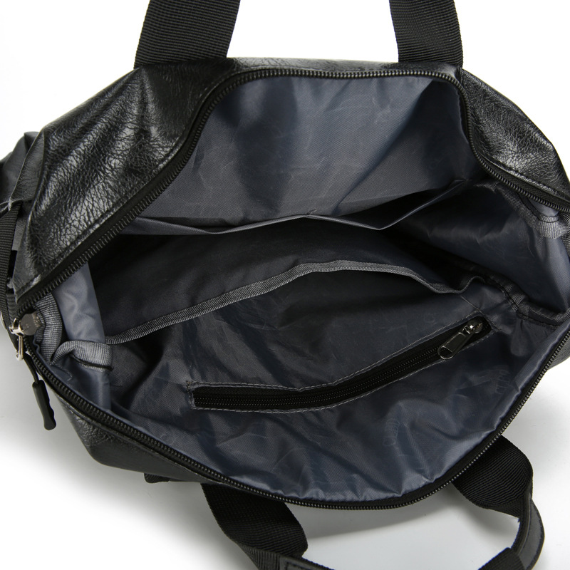 Mayorista 2025 nueva mochila de cuero suave simple mochila de viaje de negocios mochila de computadora de gran capacidad mochila de viaje