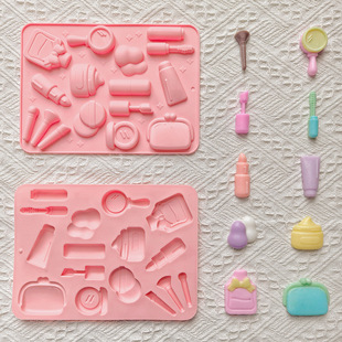 Silicone 16-Piece Cosmetic Bag 803Diy Chocolate Candy B Biscuit Mold Cake Decoration Baking Utensils