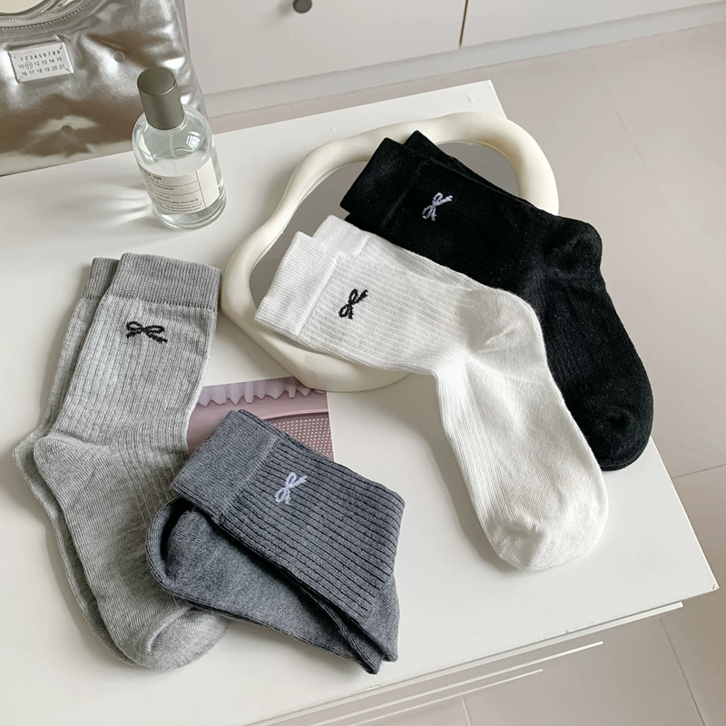 Гольфы Soft brand средней длины, демисезонные, с бантиком, унисекс