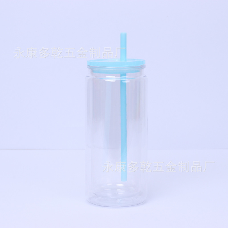 新品16オンスカラープラスチックメイソンカップカラーゼリースノーボールカップストローカップ20オンス二重プラスチックカップ|undefined