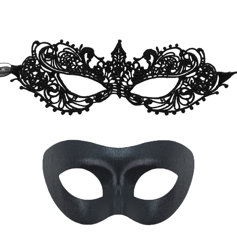 Amazon Hot Sale Halloween máscaras Half-Face máscaras de fiesta props bar máscaras