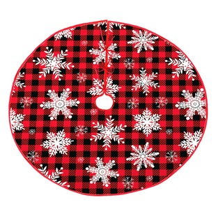 Factory Direct Hair foreign trade new Christmas tree skirt Christmas tree bottom decorative skirt short plush hotel mall tree bottom