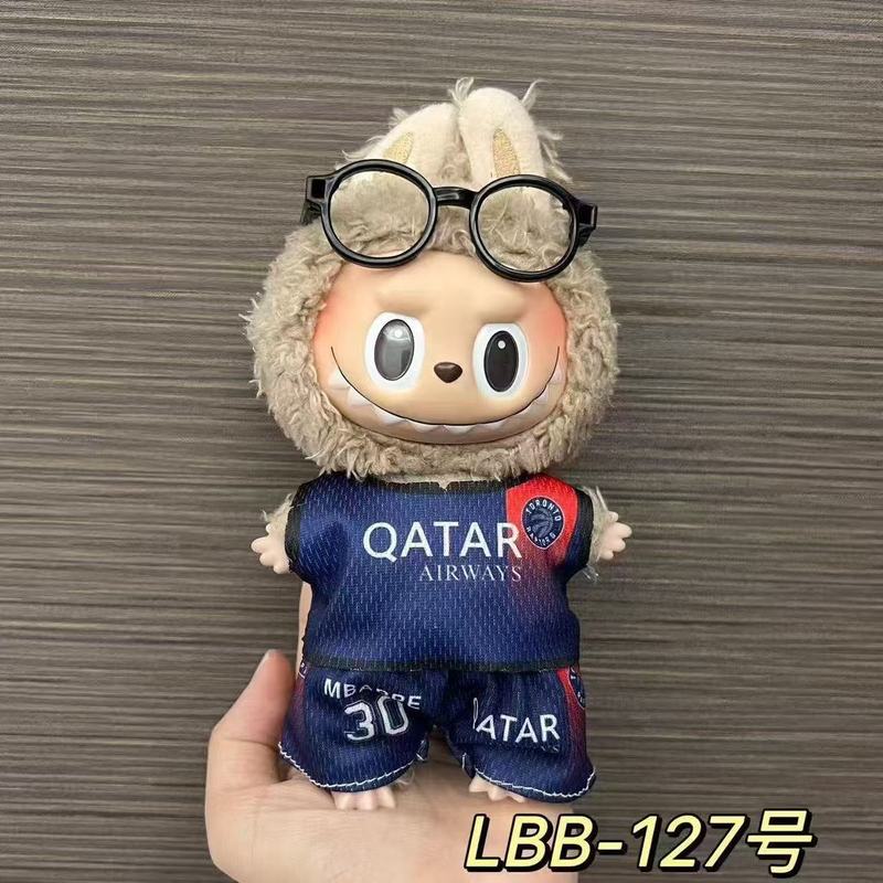 123世代ラブブベビー服17cmラブブブラインドボックス人形ボールスーツ着替えスーツCロナウド着替え服なし|undefined