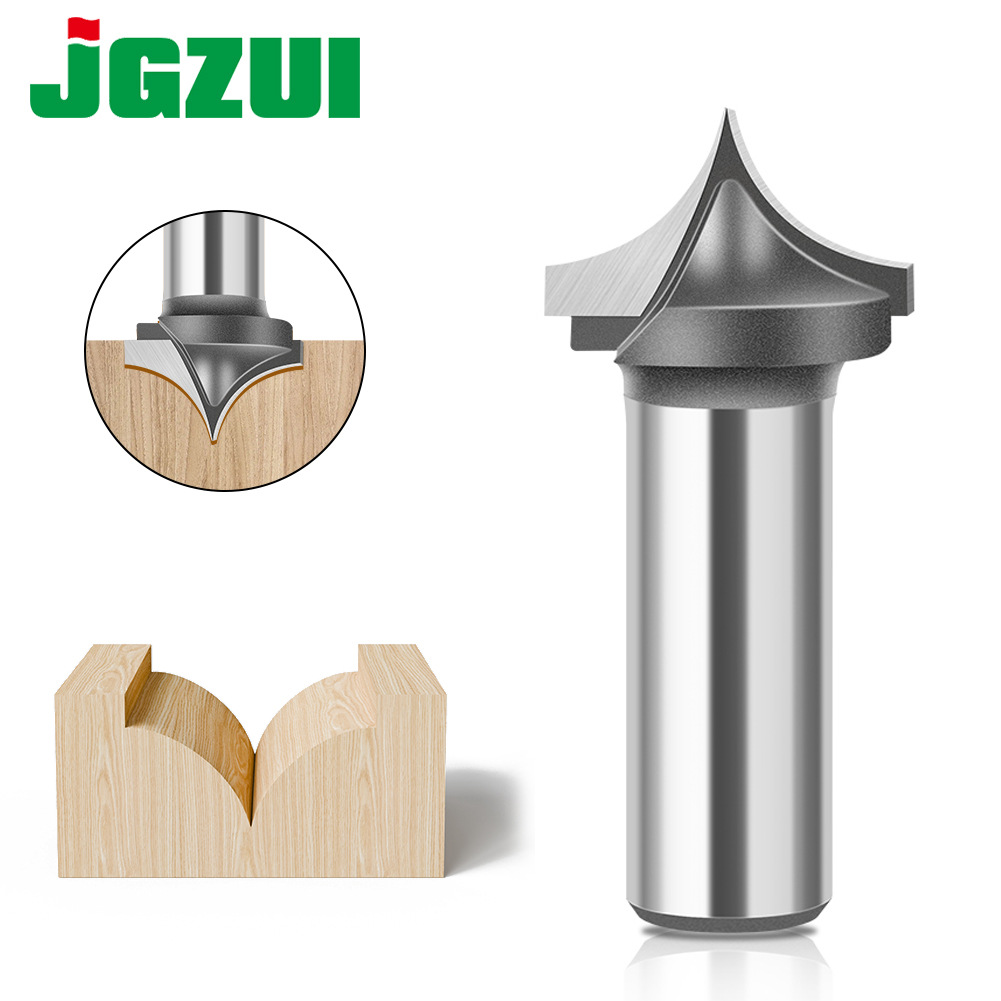 6mm/12mm柄 尖嘴雕刻刀 木工铣刀修边机线条铣刀 倒圆弧刀 圆角刀