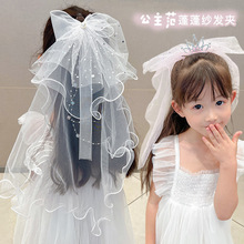 Handmade Double Layer Flower Girls Wedding Veils Cute�羳