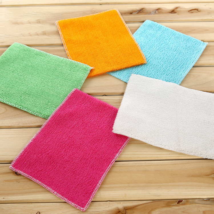 Dishwashing Sponge Bamboo Fiber Decontaminating Kitchen Non-stick Cleaning Cloth Absorbent Kitchen Towel Scouring Pad Factory Wholesale