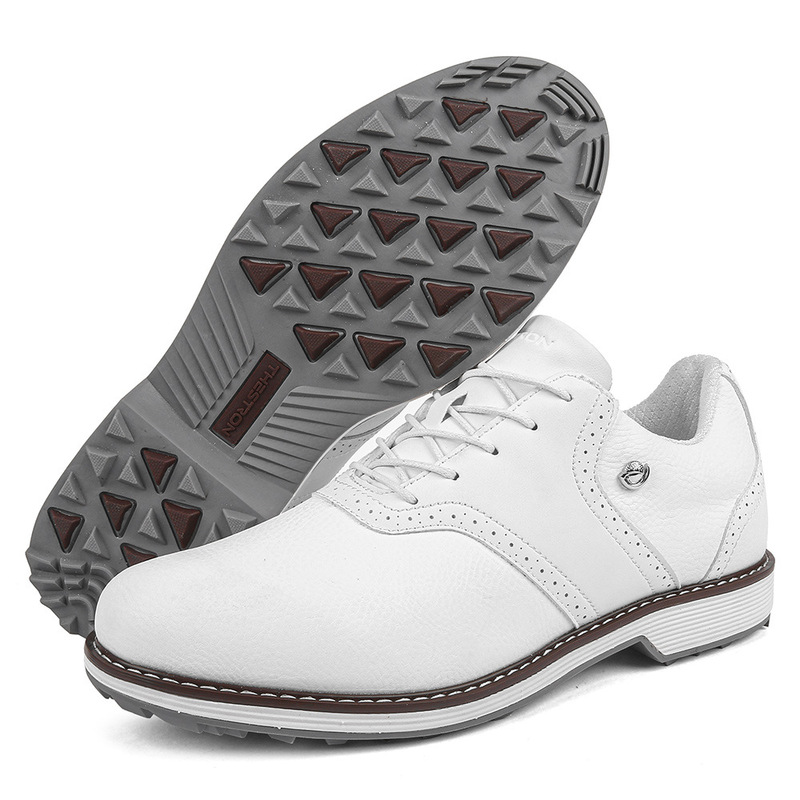 Le Chuang THESTRON Men's Golf Shoes Business Casual Brock Golf sneaker Comfortable Waterproof