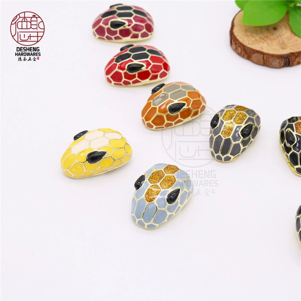Браслет PoG LI голова змея, аксессуары для сумки, DIY обслуживание, вместо материалов ручной работы, замок сумки со змеиной головой, черный, кнопка-пресс