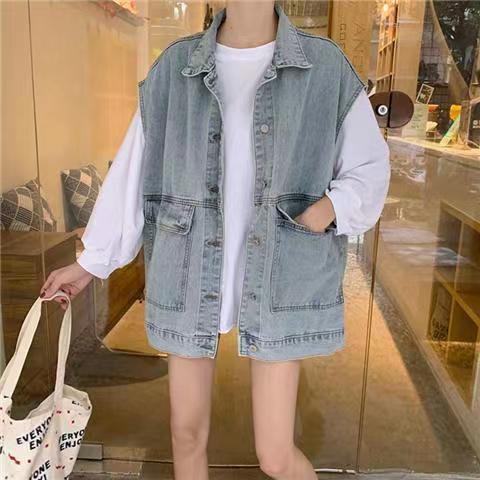 Damkläder Casual Jeansjacka För Dam Vår Och Höst Nya Lösa Mångsidiga Ins Trendiga Kraftiga Pärlmönstrade Jackor Toppar_voghion.com