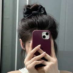 黒い両面の蝶結びは髪飾りの団子を挟んで女性の後頭部のヘアピンの大きいサイズの王女の頭の高い馬尾のヘアピンを挟みます。