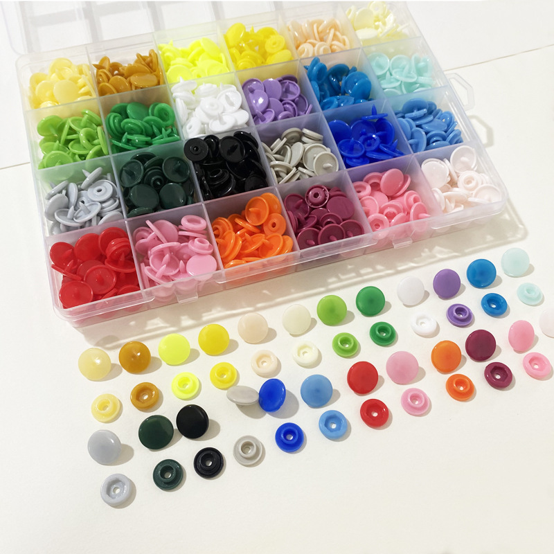 T3T5T8 impermeable con botón a presión de resina plástica, botones de ropa de bebé, botones invisibles, botones de color sin costura