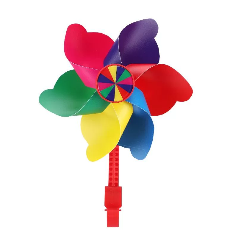 Colorful rotating windmill toy, scooter, bike, stroller, travel pendant