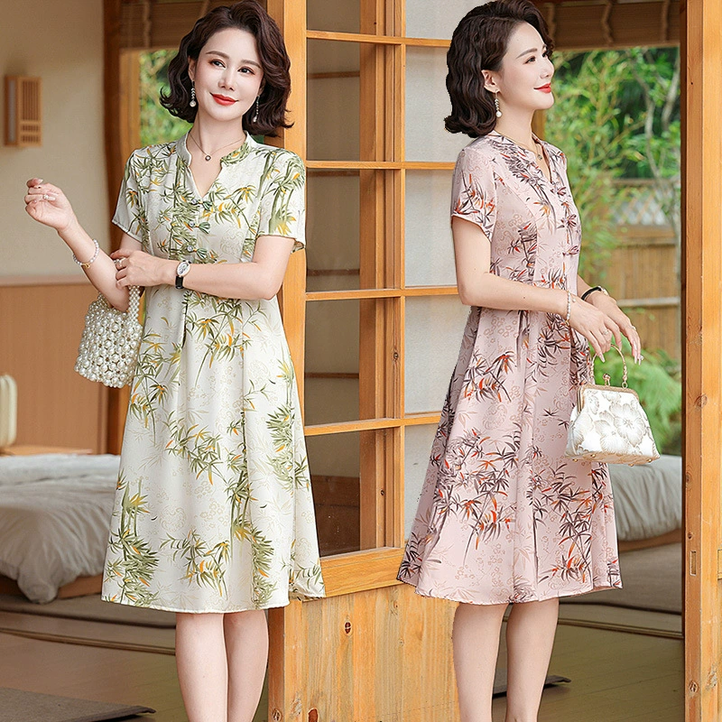Темпераментная мама летнее новое платье в китайском стиле