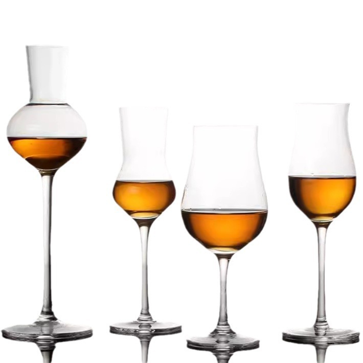 Taza de degustación de whisky serie de taza de vino fuerte taza de alto pie de vidrio de vino extranjero ISO taza de olor puro