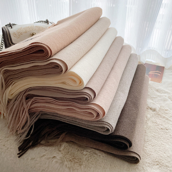 Cashmere solid color scarf