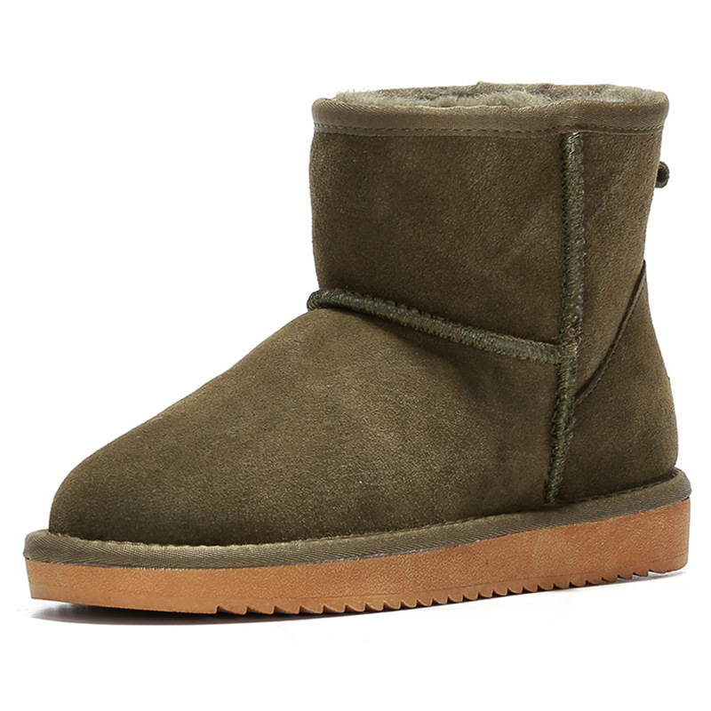 Women's Snow Boots 2025 New Style Boots Thickened Warm Snow Cotton Shoes Winter Student Fleece-Lined Non-Slip Loafers