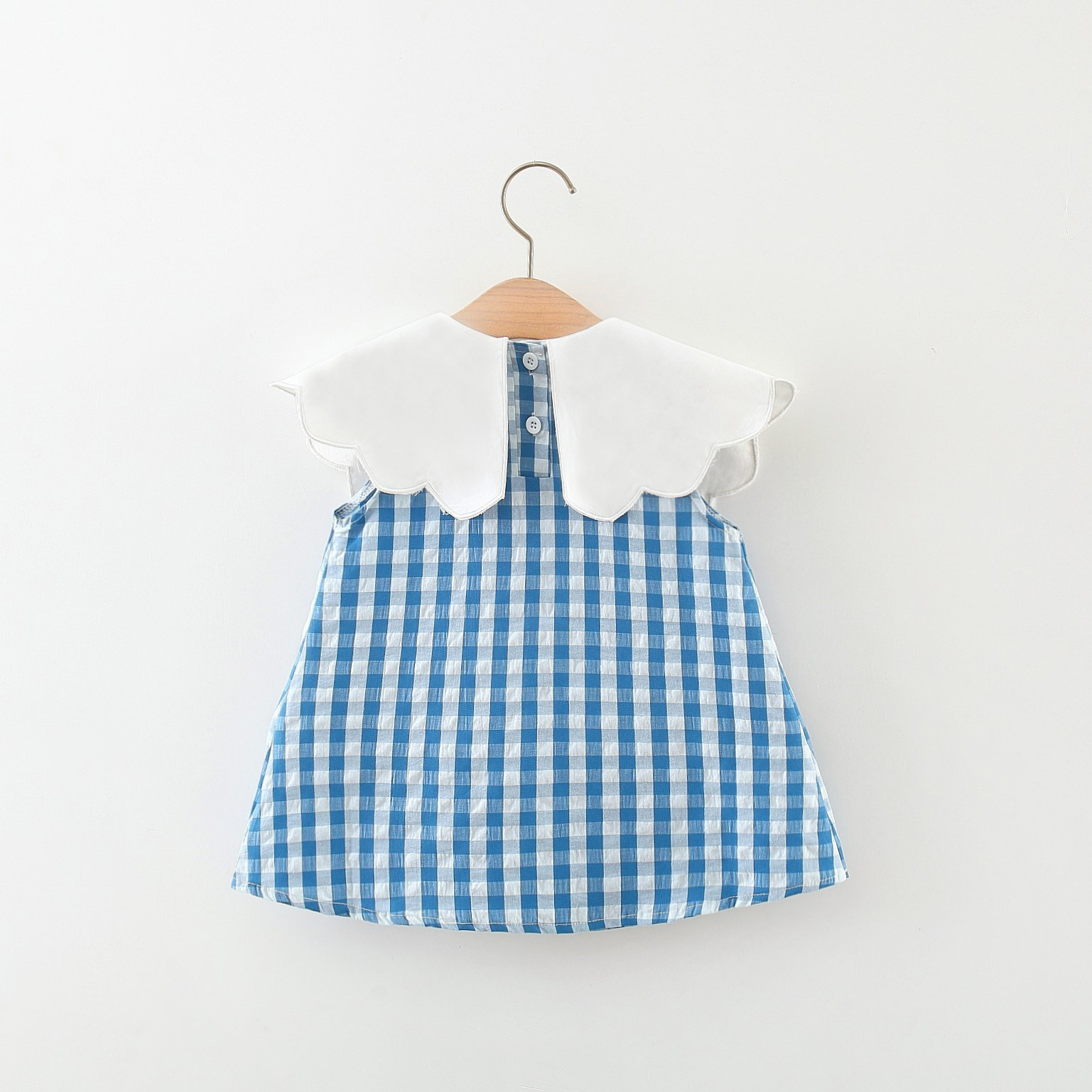 Pastoral Plaid Fruit Cotton Girls Dresses display picture 3