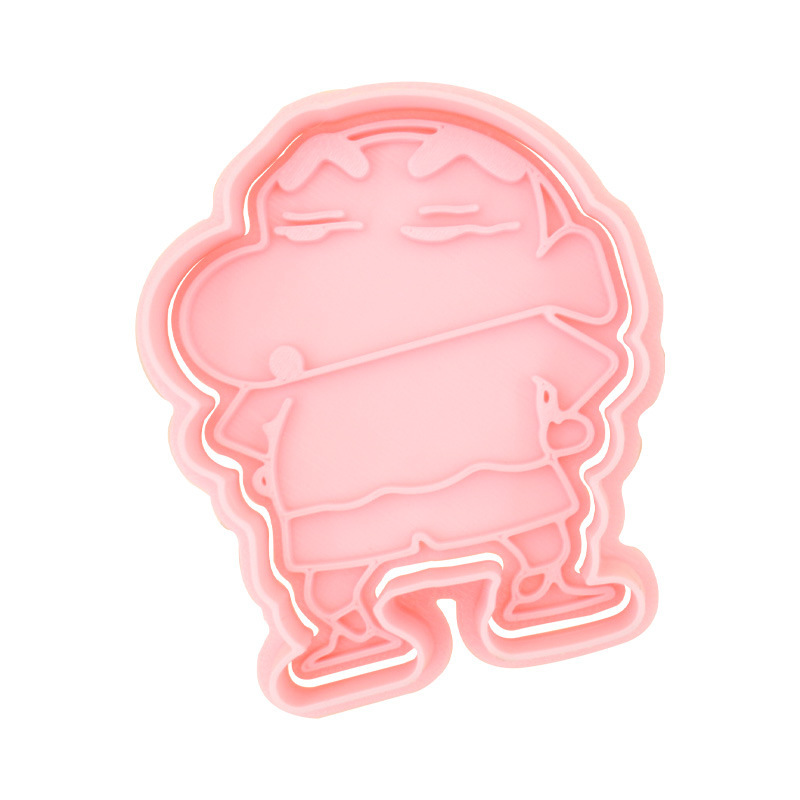 クレヨンしんちゃん漫画クッキー型漫画キャラクター 3D 立体プッシュ式 diy クリエイティブ家庭用ベーキングツール|undefined