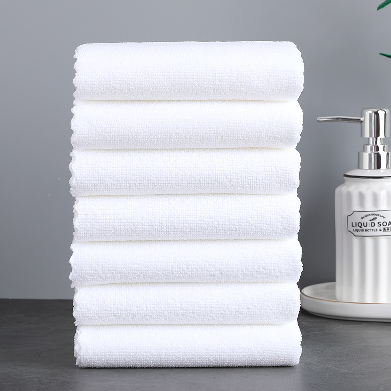 Toallas desechables pequeñas toallas cuadradas hotel baño barbería belleza toallas de peluquería toallas blancas toallas de baño de pies