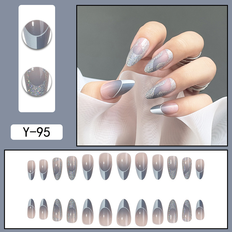 Simple Style Gradient Color Plastic Nail Patches 1 Set display picture 13