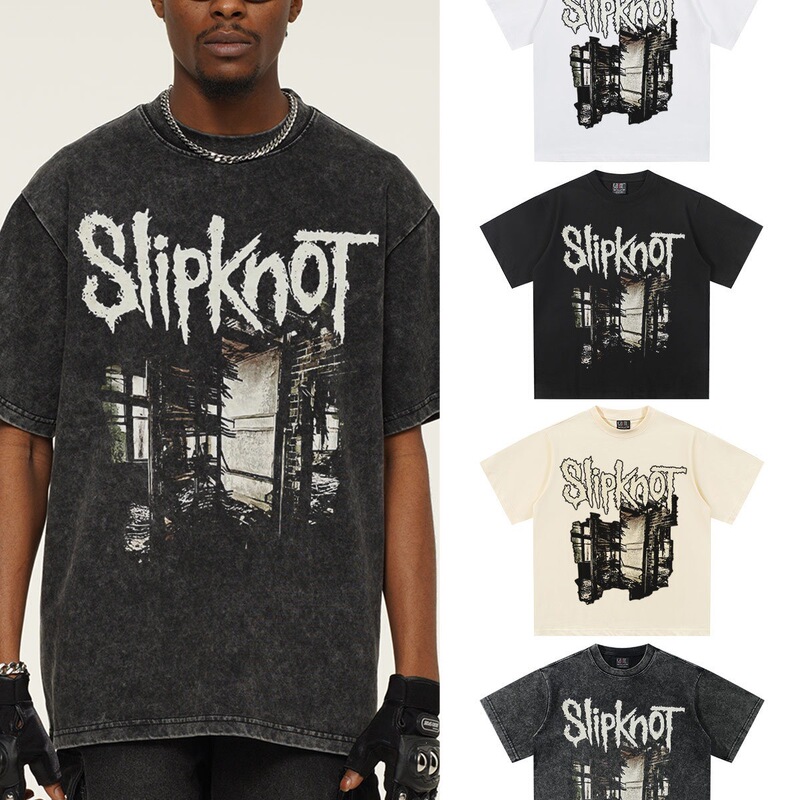 2025 Spring/Summer new collection: Washed and distressed heavyweight pure cotton short-sleeve T-shirt with a small European-style collar, vintage style 2025 Spring/Summer new collection: Washed and distressed heavyweight pure cotton short-sleeve T-shirt with a small European-style collar, vintage style